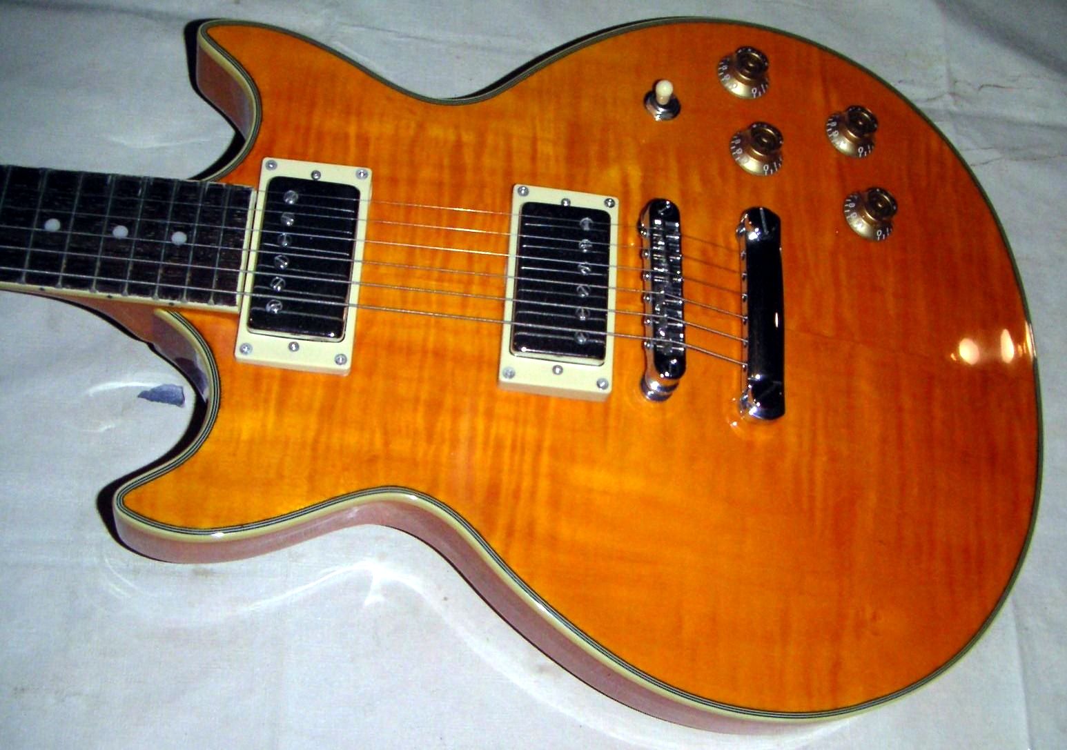 Jay Turser JT200PRO Les Paul DCstyle Honey Flame